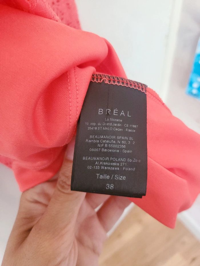 Robe corail taille 38 Breal - photo numéro 5
