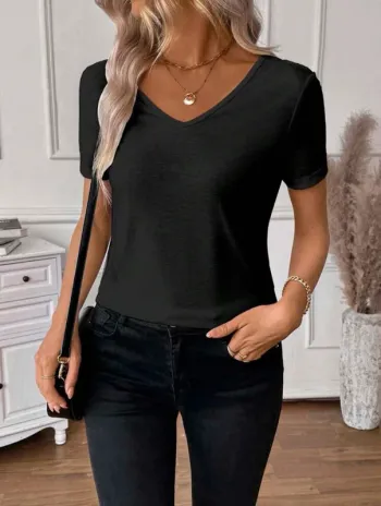 T shirt avec dentelle au dos M
