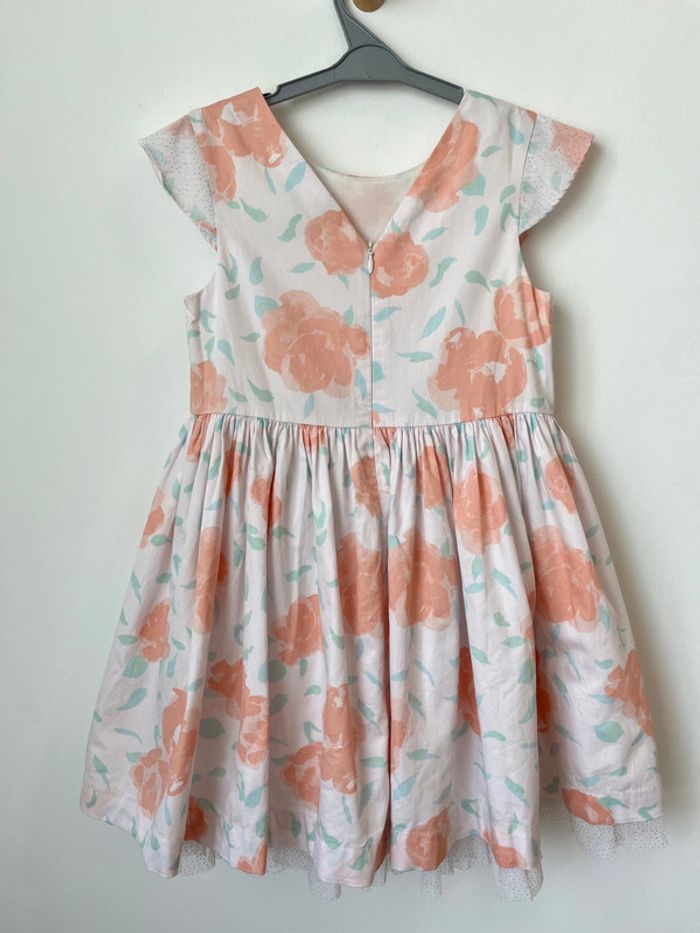 Robe rose à fleurs (détails en tulle pailleté) - Petit Bateau 6 ans (116cm) - photo numéro 9