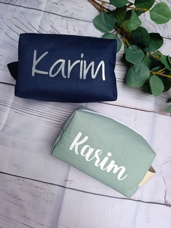 Trousse de toilette personnalisée