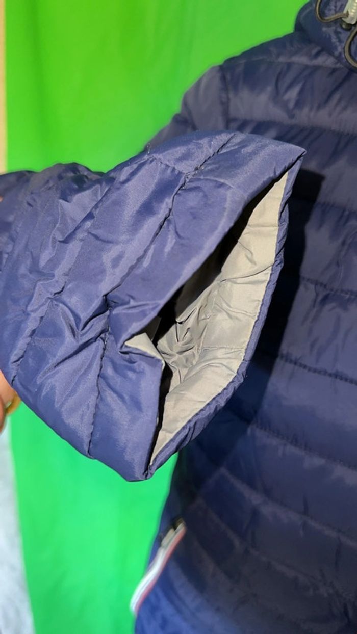 Blouson mixte réversible bleu marine et gris. Taille S. - photo numéro 4