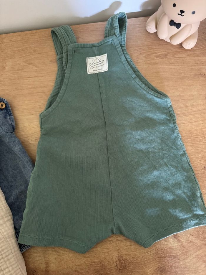 Lot de 3 salopettes été - taille 6 mois - photo numéro 3