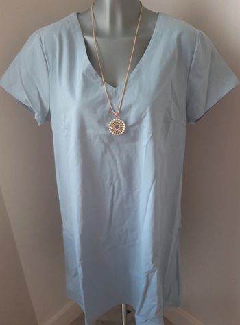 Robe droite bleue
