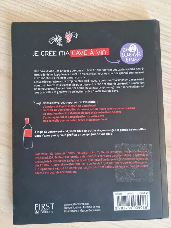 Je crée ma cave à vin en 1 week end - excellent etat - photo numéro 2