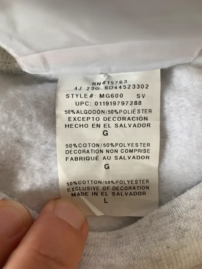 Sweat Champion Gris E2D Taille L - photo numéro 3