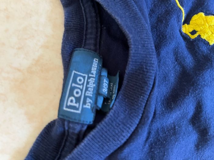 Sweat-shirt 3 ans Ralph Lauren bleu en très bon état - photo numéro 2