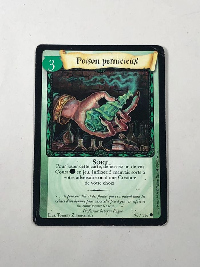 Carte harry potter potion précieuse