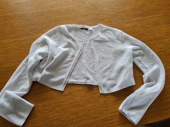 Gilet fille blanc en 14 ans Okaïdi