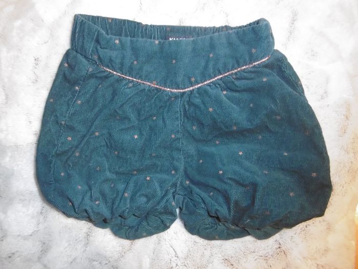 short ballon bleu velours