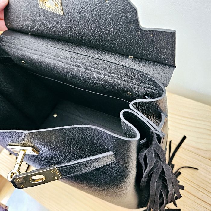 🇮🇹Sac a main 100% Cuir  Noir verapelle🇮🇹 The genuine leather neuf - photo numéro 10