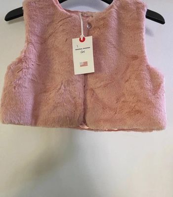 Veste sans manches boléro Original marines en fausse fourrure taille 11 12 ans Neuf