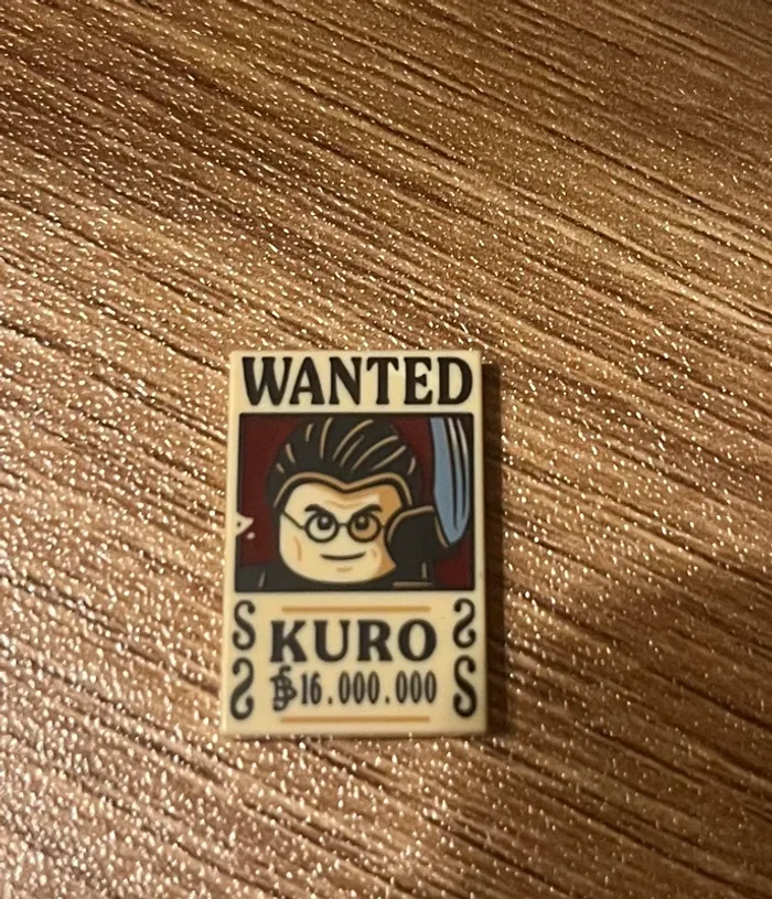 Poster lego Wanted Kuro One Piece