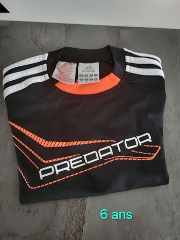 T-shirt adidas predator  6ans