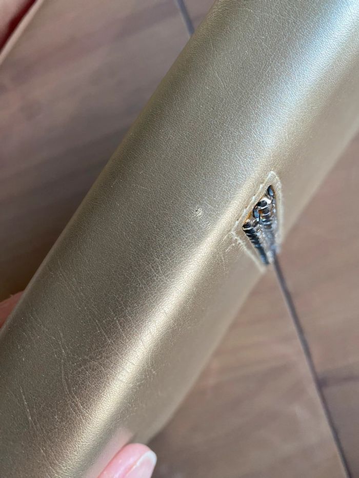 Swarovski pochette maquillage ou bijoux dorée avec brillants - photo numéro 14