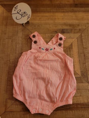 Barboteuse rayures sergent major 6mois