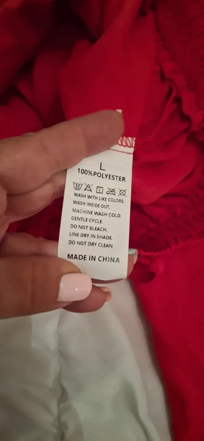 Pantalon rouge Fendue neuf Taille l - photo numéro 8