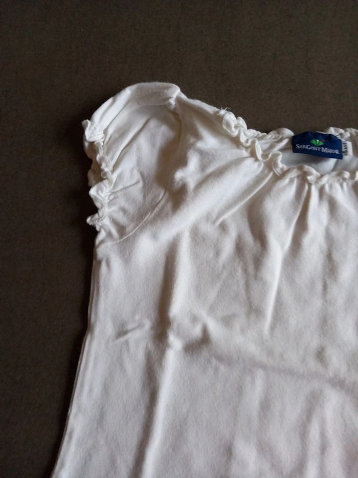 Tee shirt blanc Sergent Major - photo numéro 4