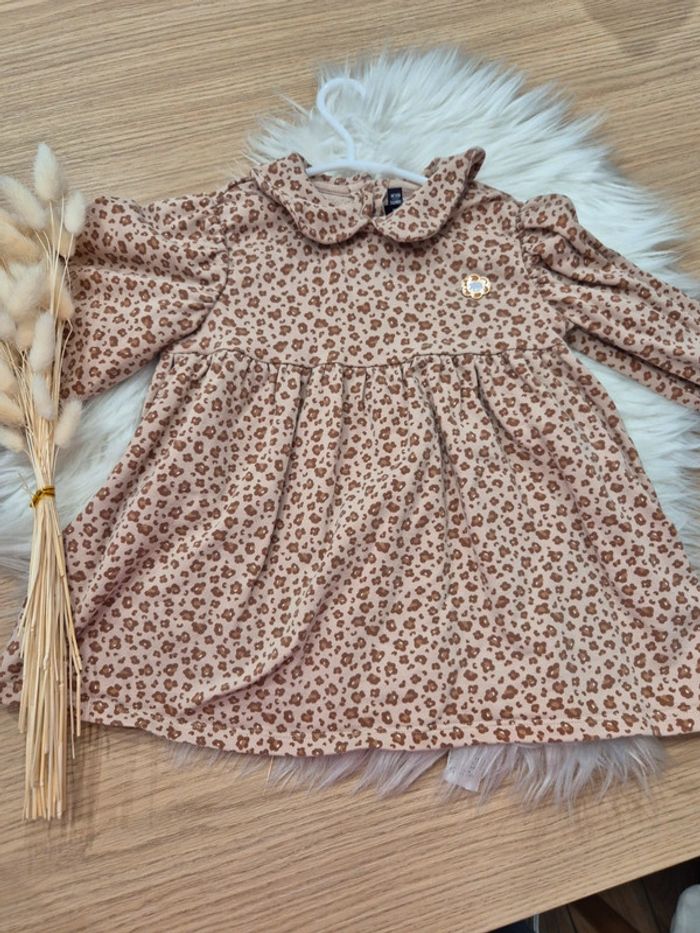 🐆 Jolie robe léopard "Lion Perché" Sergent Major 18 mois