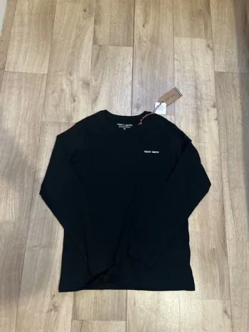 T-shirt Teddy Smith noir à manches longues 14ans