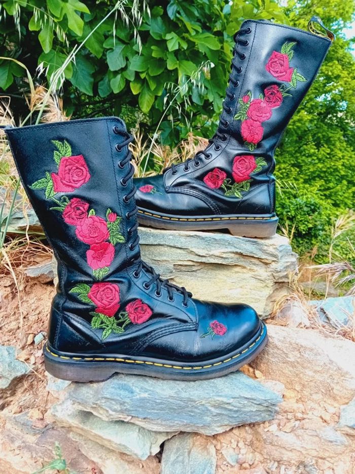 Dr. Martens 1914 Vonda roses brodées 🌹 42