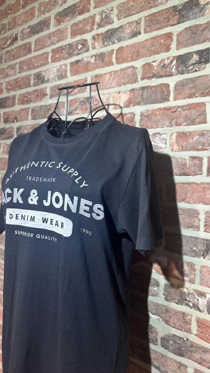 T-shirt noir Jack and Jones Taille S / 36 - photo numéro 5