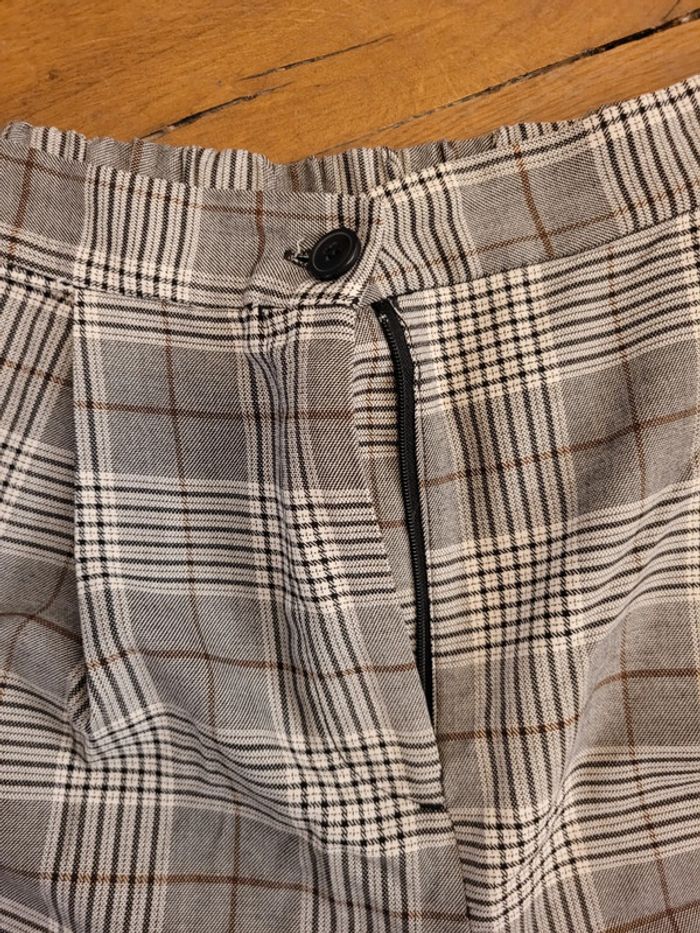 Pantalon rayé/carreaux tissu gris - H&M - photo numéro 3