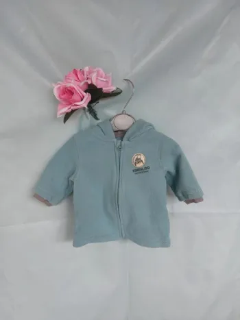 Gilet zippé à capuche polaire mixte Kimbaloo 1 mois