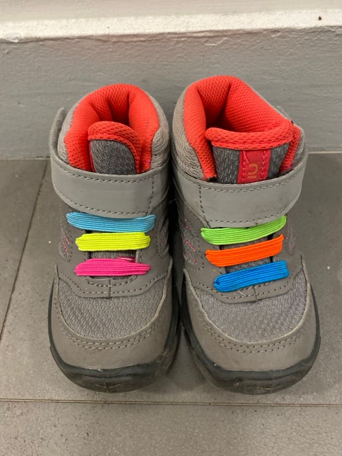 Bottines Rose/Gris Decathlon Taille 22/23