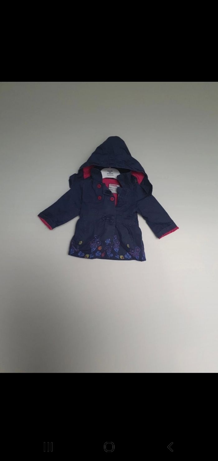 Imperméable bleu pailleté 9 mois orchestra