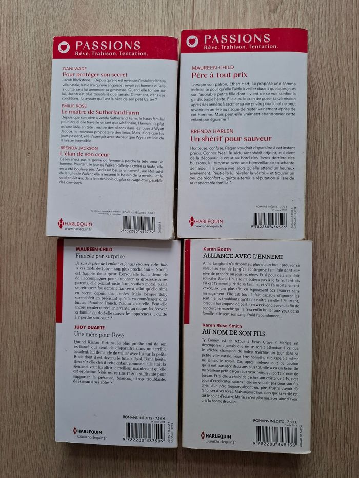 Lot de 9 livres Harlequin collection Passions en bon état - photo numéro 3