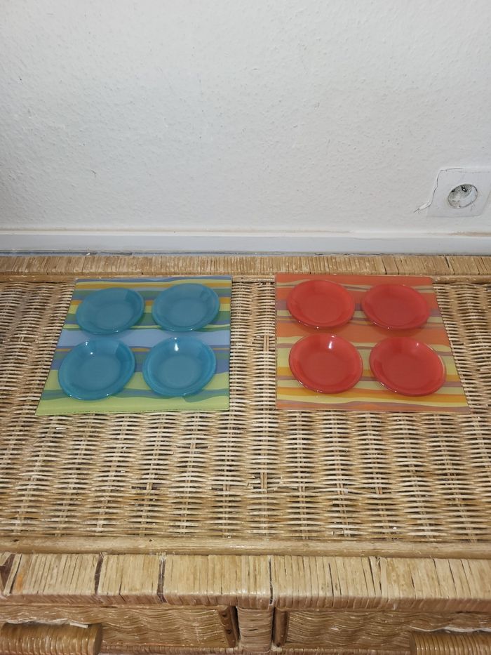 Lot de 2 plats à apéritif