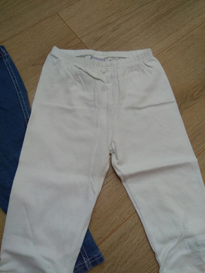 Lot 2 leggings fille 18 mois - photo numéro 3