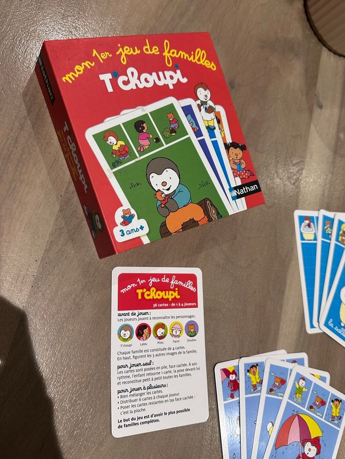 Jeu de 7 familles tchoupi neuf sans étiquette - photo numéro 4