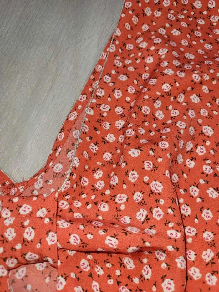 Robe fleuri rouge s - photo numéro 7