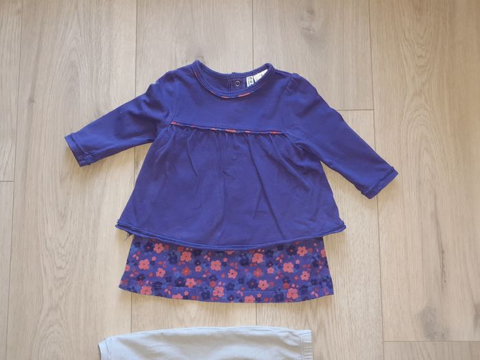 Robe coton + leggin Cocoon 6 mois - photo numéro 2
