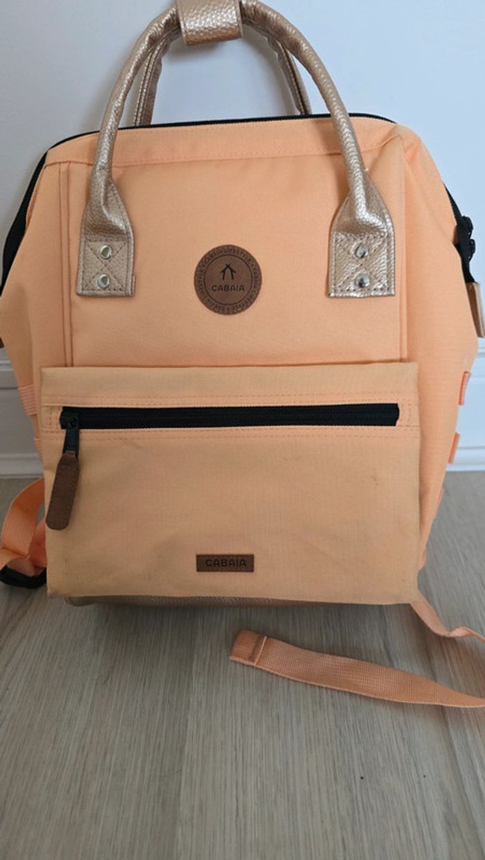 Sac à dos cabaïa orange clair doré - photo numéro 2