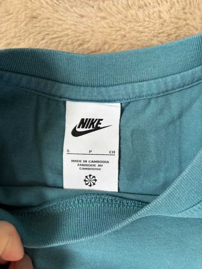 tee shirt nike bleu vert - photo numéro 3