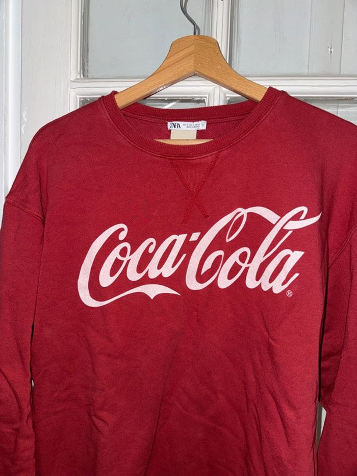 Sweat plutôt court Zara Taille s Coca Cola - photo numéro 2