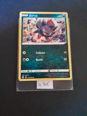 Carte Pokémon Zorua 170/264