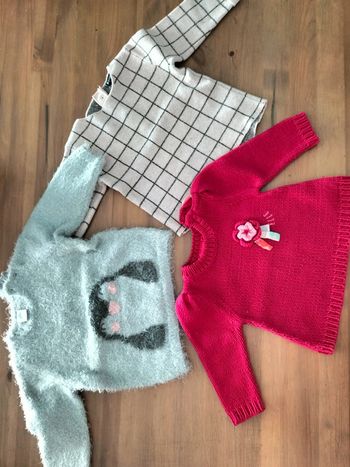 Lot de 3 pulls 6 mois