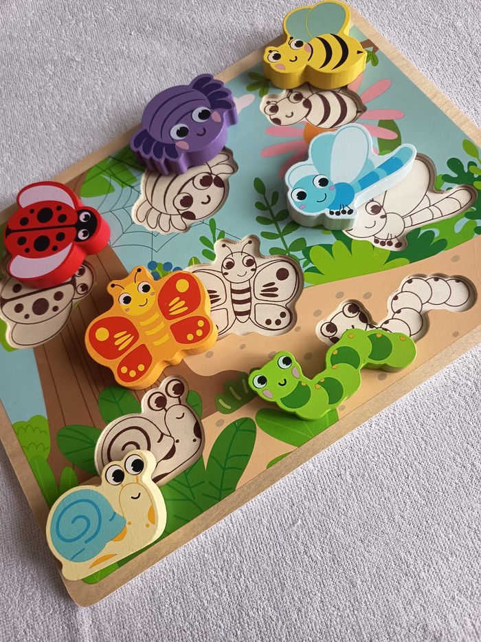 Puzzle 3D en bois insectes - photo numéro 2