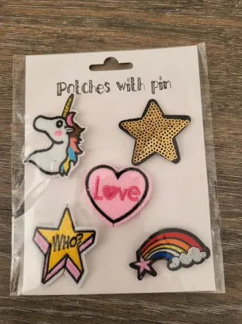 Lot de 5 broches theme licorne