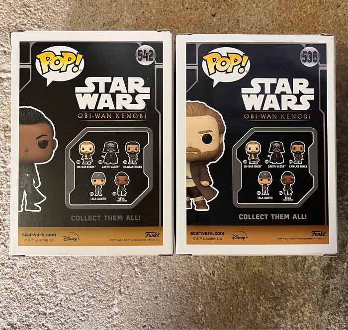 Funko pop star wars obi wan kenobi et Reva - photo numéro 2