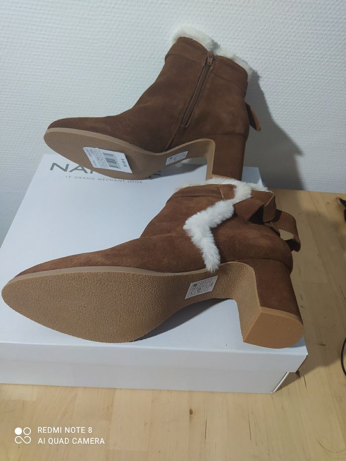 Bottine cuir p39 neuf Naf Naf - photo numéro 4