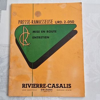 Notice de la presse - ramasseuse URD.2-050