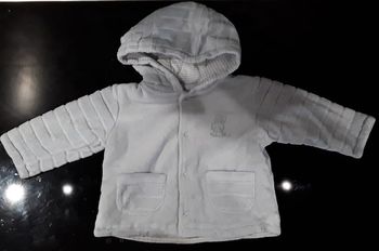 Gilet à capuche velours chaud - 3 mois