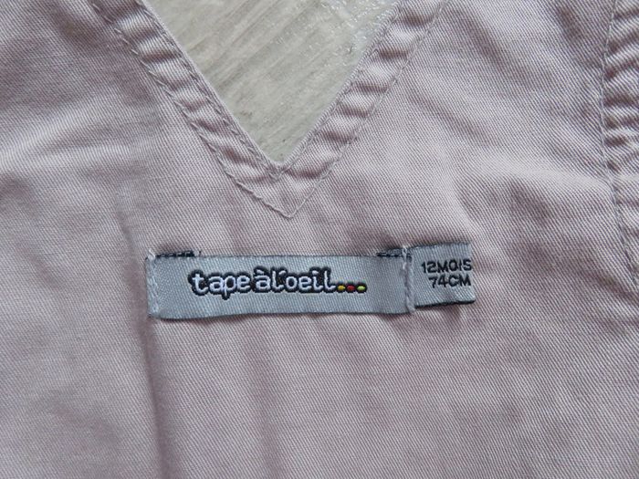 Salopette ' Tape à l'oeil' 12 mois - photo numéro 2