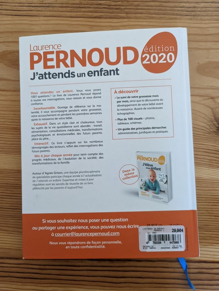 Livre "J'attends un enfant" Laurence PERNOUD - photo numéro 2
