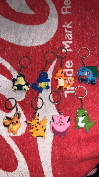 Lot porte-clef Pokémon