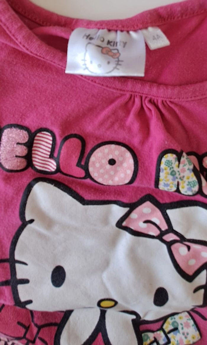 Tee-shirt manches longues Hello Kitty 4 ans - photo numéro 3